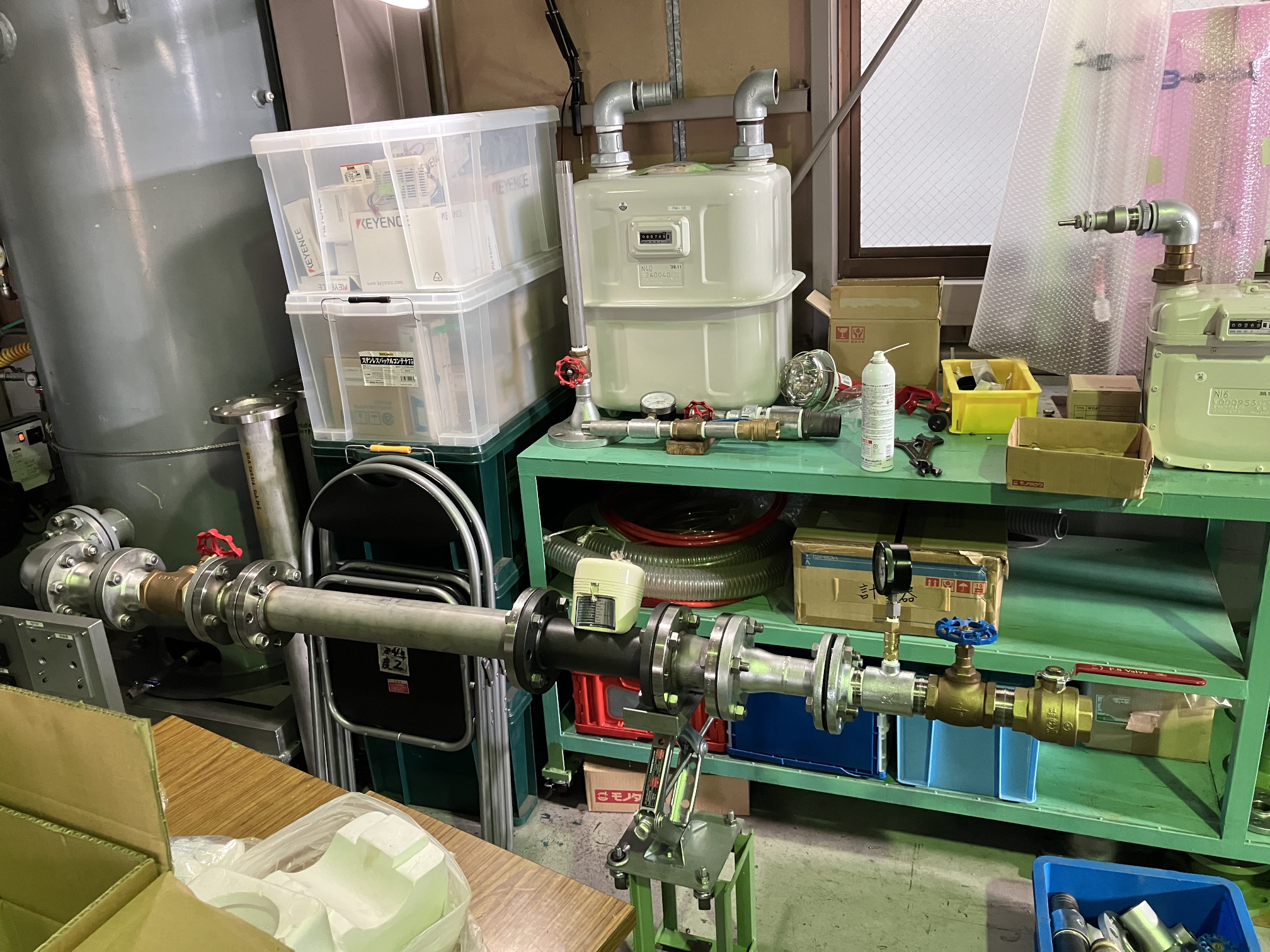 気体を用いた流量計校正設備